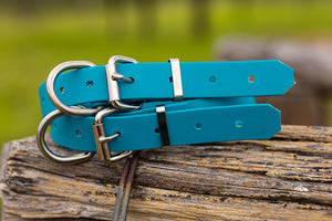 Dog Collar Biothane 25mm - Lagune Blue