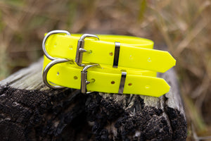 Pup Collar PVC 25mm - Fluro Yellow