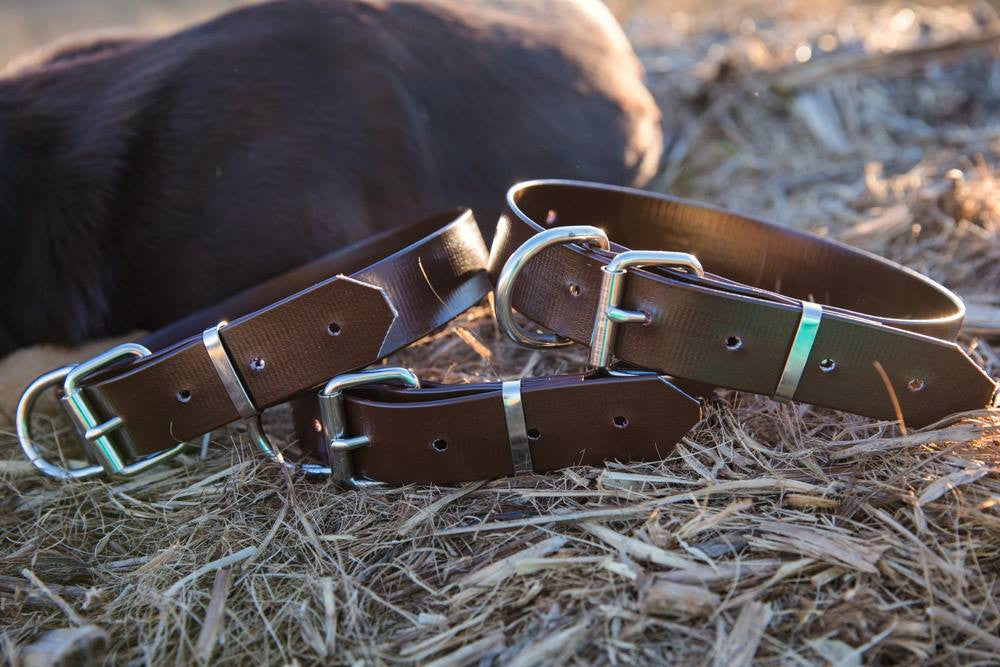 Dog Collar PVC 32mm - Brown