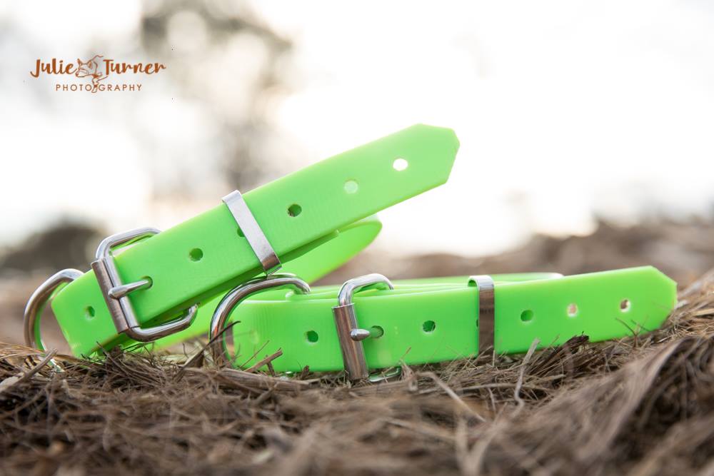 Pup Collar PVC 25mm - Fluro Green